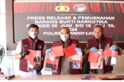 Polres Tanah Laut gagalkan peredaran sabu selamatkan 7200 jiwa