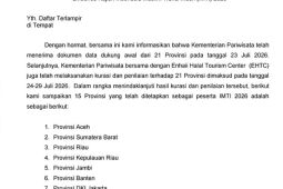 Gorontalo lolos 15 besar peserta Indonesia Muslim Travel Index 2026