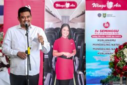 Gubernur Sumut resmikan penerbangan Wings Air rute Kualanamu--Madina