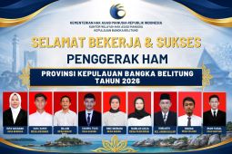 KemenHAM Babel ucapkan selamat atas pengukuhan Penggerak HAM