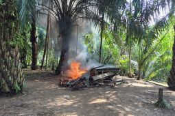Gubuk lapak nyabu dibakar, 1 pria diamankan