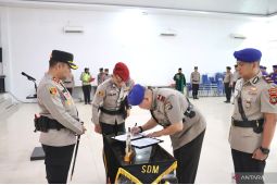 Kapolres Bangka Selatan pimpinan sertijab Kasat Polairud