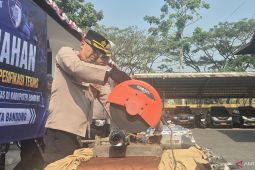 Polresta Bandung musnahkan 1.589 knalpot tidak sesuai spesifikasi teknis hasil penertiban