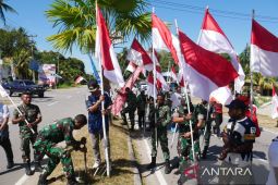 Teluk Wondama pasang 500 bendera Merah Putih meriahkan HUT RI