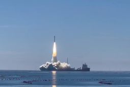 Potret peluncuran Satelit Lampung-1 di Shandong