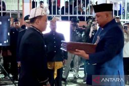 Bupati Bogor jemput bendera pusaka tahun 1948 dari pendopo bersejarah di Desa Malasari