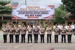 Sejumlah pejabat Polres Karo bergeser, Kapolres sebut jabatan adalah amanah
