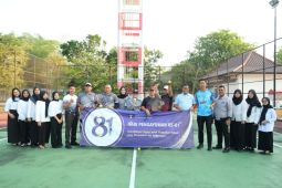 Semarak Hari Pengayoman Ke-81, Kemenkum Babel gelar turnamen tenis lapangan