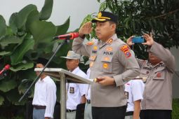 Kapolres Langkat Jadi pembina upacara di Yayasan Pendidikan Putra Jaya Jabal Rahman