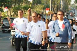 Semarak Hari Pengayoman, Kemenkum Kalsel gelar fun walk semangat kebersamaan