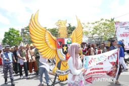 Pemerintah Mimika gelar Karnaval Budaya Nusantara diikuti ribuan pelajar