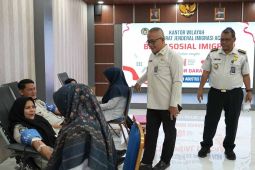 Semarak HUT ke-81 RI, Imigrasi Aceh donorkan darah untuk sesama