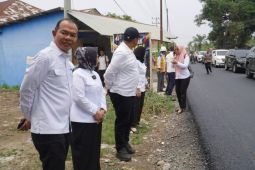 Plt. Bupati Tiorita tinjau Jalan Secanggang, Tahap I Rampung sesuai janji
