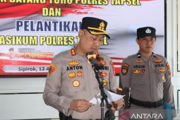 Kapolres Tapsel tekankan amanah jabatan dan pelayanan terbaik
