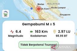 Gempa Magnitudo 6,4 di Simalungun Sumut terasa di Aceh