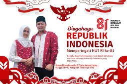Ucapan HUT Ke-81 RI dari anggota DPRD Tabalong