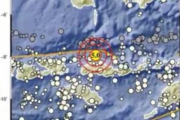 BMKG gempa hari ini M5,0 guncang Manggarai NTT