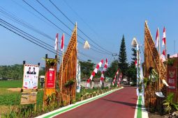 Desa Purwasari Kabupaten Bogor bersolek pada HUT ke-81 RI