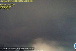 Gunung Semeru erupsi disertai awan panas guguran pada Selasa malam