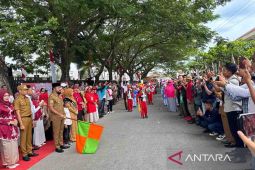 Ribuan peserta meriahkan pawai HUT Kemerdekaan RI di Aceh Timur