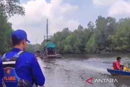 Polres Bangka Barat pantau Sungai Kampak cegah tambang liar