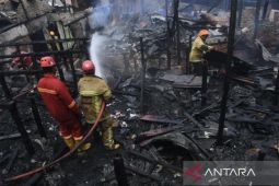 Belasan rumah di Dahor Balikpapan ludes terbakar