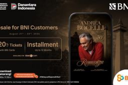 BNI hadirkan akses eksklusif menikmati Andrea Bocelli "Romanza" di Indonesia