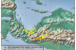 BMKG catat 279 titik panas di Nabire terbanyak se-Papua Tengah