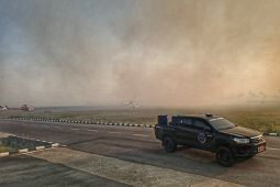 Kabut asap ganggu operasional penerbangan di Bandara Nabire