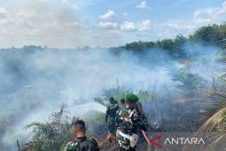 Tim gabungan siagakan pos pantau pasca-karhutla di Kampung Sangsang Kutai Barat