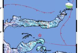 Gempa magnitudo 5,4 guncang wilayah perairan Pulau Puah, Sulteng