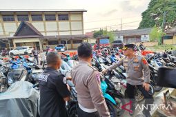 Satlantas Polresta Jambi amankan 150 motor pelaku konvoi liar