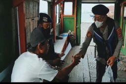 Polairud Banjarmasin sebarkan Maklumat Kapolda Kalsel cegah karhutla