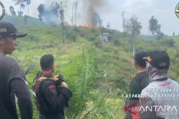 Satgas Karhutla padamkan titik api di Tahura Batang Hari
