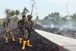 Prajurit Yonif TP 882 padamkan Karhutla Kubu Raya