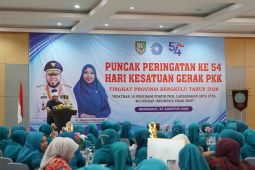 Gubernur Bengkulu minta PKK jadi pelopor perubahan sosial masyarakat