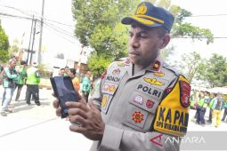 Polisi amankan seorang pria di Bekasi posting narasi ajakan "Kepung DPR"