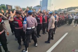18.504 personel dikerahkan untuk layani unjuk rasa di Jakarta Pusat