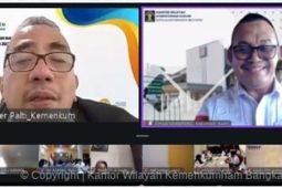 Kemenkum Babel ikuti sosialisasi tata cara pengumuman PT