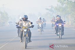 Kapolda Kalsel patroli roda dua pantau titik api di Banjarbaru