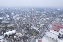 Kabut asap karhutla di Kota Jambi