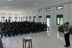 Polres Rejang Lebong sosialisasi tertib berlalu lintas di markas TNI