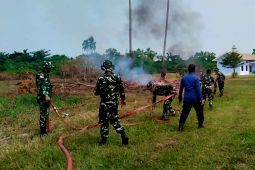 Disdamkarmat Natuna dan Lanud RSA perkuat sinergi penanganan kebakaran