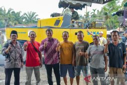 Wabup Sergai tinjau rehabilitasi dan rekonstruksi ruas jalan Lubuk Rotan--Naga Kisar
