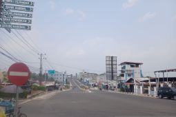 Kabut asap tipis selimuti kota Tanjungpandan