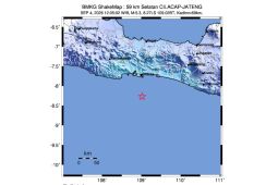 BMKG: Gempa M5,3 selatan Cilacap dipicu aktivitas subduksi