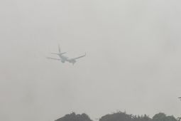 Kabut asap ganggu penerbangan di Bandara Supadio-Pontianak