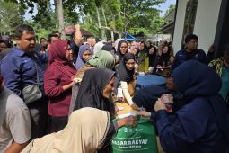Agrinas Palma Nusantara gelar pasar murah dan layanan kesehatan gratis di Desa Sukarame