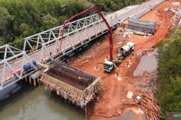 Masuki tahun Kedua, pengerjaan jembatan Air Pilang Belitung dipastikan tetap sesuai jadwal