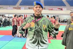 Pratu Sulasmin Ali Marisa raih medali emas kejurnas pencak silat Piala Panglima TNI